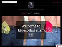 Tablet Screenshot of bluecollarfetishwear.com